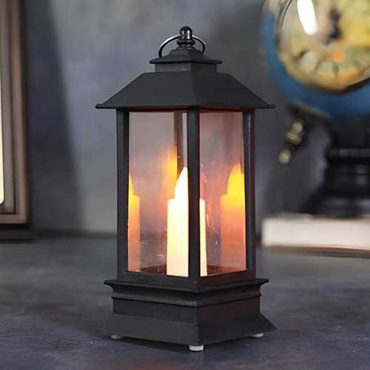 Decorative Lanterns Hanging Lantern with Flashing Led Pillar Candles Battery Operated(Pack Of 1)